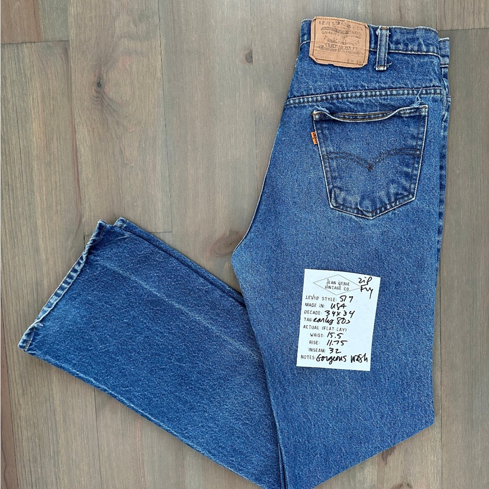 Vintage 1980s Levi's USA 517 Tag 34x34 actual 31x32